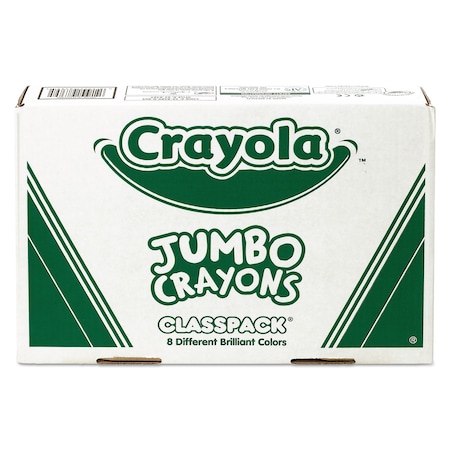 Crayola Jumbo Classpack Crayons, 25 Each of 8 Colors, PK200 528389